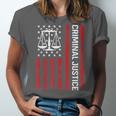 Criminal Justice Major College Student Graduate Graduation Unisex Jersey T-Shirt