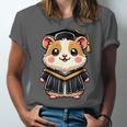 Cute Hamster Graduation Unisex Jersey T-Shirt