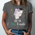 Cute Unicorn See Ya 5th Grade Graduation Shirt Unisex Jersey T-Shirt