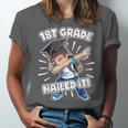 Dabbing Graduation Boy 1st Grade Class Of 2021 Nailed It Unisex Jersey T-Shirt