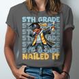 Dabbing Graduation Boy 5th Grade Nailed It Class Of 2025 Unisex Jersey T-Shirt