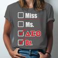Delta Sigma Theta Sorority Delta Doctor Graduation Unisex Jersey T-Shirt