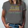 Don't Come To My House Unannounced Introvert Introverted Unisex Jersey T-Shirt Don't Come To My House Unannounced Introvert Introverted Unisex Jersey T-Shirt