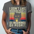 I Don't Like Morning People Introvert Introverted Antisocial Unisex Jersey T-Shirt