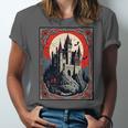 Dracula's Castle Book Cover Illustration Unisex Jersey T-Shirt Dracula's Castle Book Cover Illustration Unisex Jersey T-Shirt