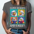 Eagle Love Reading And Eagles Child Book Lover Unisex Jersey T-Shirt