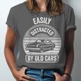 Easily Distracted By Old Cars Graphic Nostalgia Unisex Jersey T-Shirt