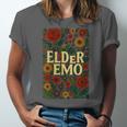 Elder Emo Floral Gothic Vintage Nostalgia Unisex Jersey T-Shirt