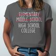 Elementary Middle School High School College Graduation Unisex Jersey T-Shirt