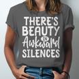 Embracing Awkward Silences Introvert Humor Antisocial Unisex Jersey T-Shirt