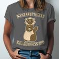 Ew People Ferret Saying Mask Introvert Ferrets Unisex Jersey T-Shirt