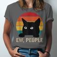 Ew People Introvert Cat Lover Cat Lady Vintage Unisex Jersey T-Shirt
