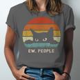 Ew People Retro Cat Cat Lover Introvert Unisex Jersey T-Shirt