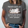 Felinetrovert Definition Cat Lover Introvert Humor Cats Unisex Jersey T-Shirt Felinetrovert Definition Cat Lover Introvert Humor Cats Unisex Jersey T-Shirt
