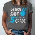 Fifth Grade Graduation Peace Out 5th Grade Boys Unisex Jersey T-Shirt