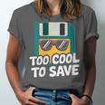 Floppy Disk Retro Tech Nostalgia Old School Computing Humor Unisex Jersey T-Shirt