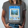 Frutiger Aero Aesthetic Tech Computer Aquarium Tarot Card Unisex Jersey T-Shirt