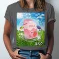 Frutiger Aero Aesthetic Tech Kawaii Strawberry Milk Fishes Unisex Jersey T-Shirt Frutiger Aero Aesthetic Tech Kawaii Strawberry Milk Fishes Unisex Jersey T-Shirt