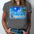Frutiger Aero Beach Y2k Aesthetic Palm Tree Sand Ocean Men Women Girls Kids Unisex Jersey T-Shirt Frutiger Aero Beach Y2k Aesthetic Palm Tree Sand Ocean Men Women Girls Kids Unisex Jersey T-Shirt