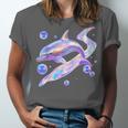 Frutiger Aero Y2K Chrome Dolphin Unisex Jersey T-Shirt
