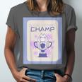 Fun Cute Introvert Cat Character Trophy For Men Women Unisex Jersey T-Shirt