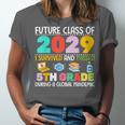 Future Class Of 2029 I Survived Passed 5th Grade Graduation Unisex Jersey T-Shirt