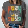GAME OVER Class Of 2023 Video Games Vintage Graduation Gamer Unisex Jersey T-Shirt