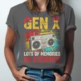 Gen X Lots Of Memories No Evidence Retro Nostalgia Humor Unisex Jersey T-Shirt
