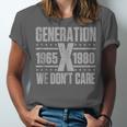 Generation X We Don't Care Gen X Gen Xer Nostalgia Unisex Jersey T-Shirt Generation X We Don't Care Gen X Gen Xer Nostalgia Unisex Jersey T-Shirt