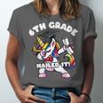 Girls Dabbing Unicorn 6th Sixth Grade Nailed It Graduation Unisex Jersey T-Shirt