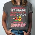 Goodbye 1st Grade Graduation To 2nd Grade Hello Summer Unisex Jersey T-Shirt