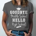 Goodbye Middle School Hello High School Graduation T-Shirt Unisex Jersey T-Shirt
