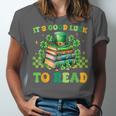 Goods Luck Read Librarian Book Patrick Days Shamrock Clover Unisex Jersey T-Shirt Goods Luck Read Librarian Book Patrick Days Shamrock Clover Unisex Jersey T-Shirt