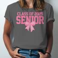 Graduate 2025 Class Of 2025 Senior Coquette Bow Graduation Unisex Jersey T-Shirt