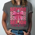 Graduate 2025 For Senior 2025 Graduation Coquette Pink Bow Unisex Jersey T-Shirt