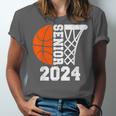 Graduate Senior Class Of 2024 Basketball Player Graduation Unisex Jersey T-Shirt