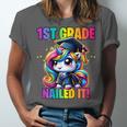 Graduation 1st Grade Unicorn Nailed It Girls Grad Magical Unisex Jersey T-Shirt