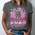 Graduation 2025 Proud Mom Of 2025 Graduate Floral Women Unisex Jersey T-Shirt