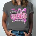 Graduation 2027 Senior 2027 Class Of 2027 Coquette Pink Girl Unisex Jersey T-Shirt