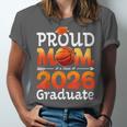 Graduation Basketball Retro Proud Mom Of A 2026 Graduate Unisex Jersey T-Shirt