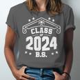 Graduation BS Class Of 2024 Grad Congratulations Graduate Unisex Jersey T-Shirt