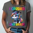Graduation I Crushed 2nd Grade Unicorn Girls Grad Magical Unisex Jersey T-Shirt