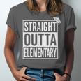 Graduation Shirt Straight Outta Elementary Unisex Jersey T-Shirt