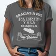 Graduation s Gracias a Mis Padres y a La Chancla Unisex Jersey T-Shirt