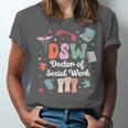 Groovy DSW Doctor Of Social Work Graduation DSW Graduate Unisex Jersey T-Shirt