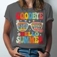 Groovy Goodbye 7th Grade Graduation Hello Summer Kids Unisex Jersey T-Shirt