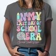 Groovy In My Last Day Of School Era Second Grade Graduation Unisex Jersey T-Shirt