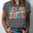 Groovy Senior Class Of 2026 My Last First Day Graduation 26 Unisex Jersey T-Shirt