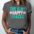 This Is My Happy Face Introvert Unisex Jersey T-Shirt This Is My Happy Face Introvert Unisex Jersey T-Shirt