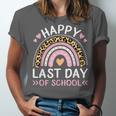 HAPPY LAST OF DAY SCHOOL Rainbow Teacher Student Graduation Men Women Girls Kids Unisex Jersey T-Shirt